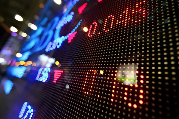 Precio de mercado de valores pantalla abstracta — Foto de Stock