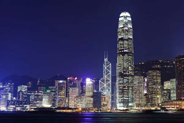 Hong Kong à noite — Fotografia de Stock