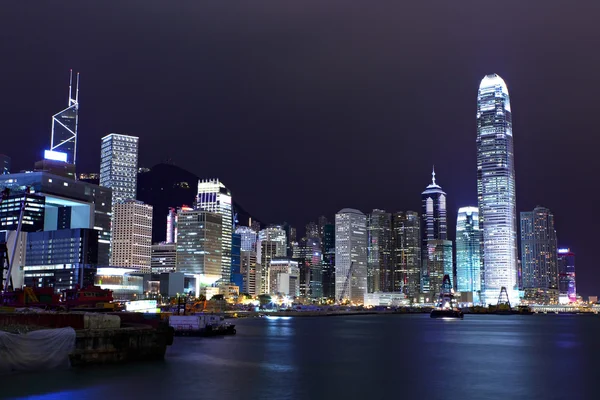 Hong Kong skyline noche —  Fotos de Stock