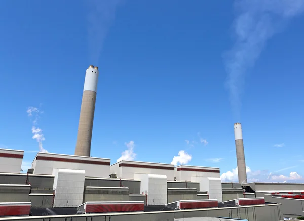 Kol gaseldade kraftverk — Stockfoto