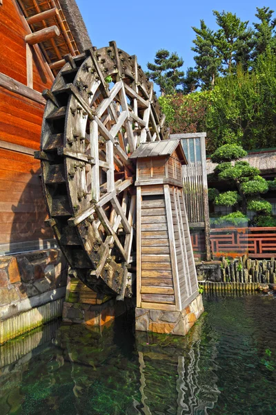 나무 waterwheel — 스톡 사진