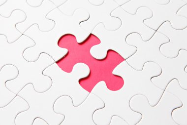 Puzzle with missing piece clipart