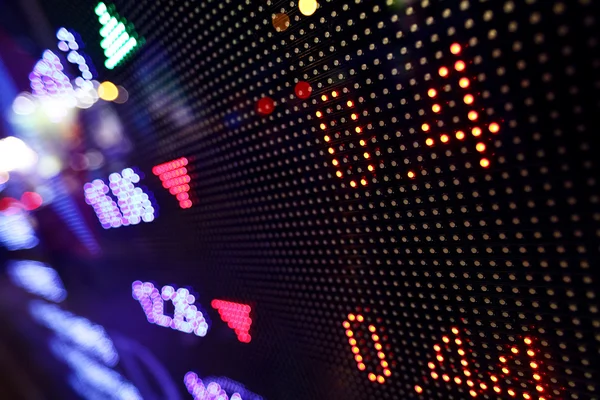 Prezzo del mercato azionario display astratto — Foto Stock