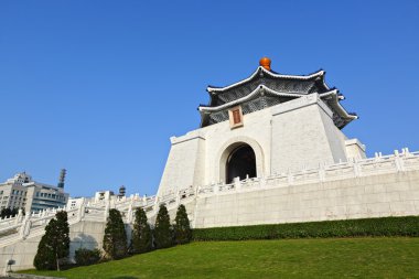 Chiang kai-shek memorial hall in taiwan clipart