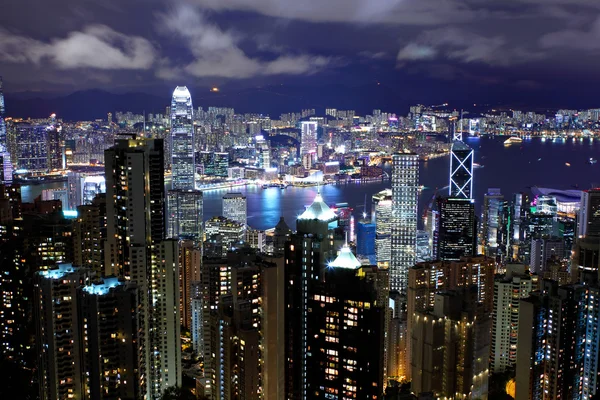 Noite de Hong Kong — Fotografia de Stock