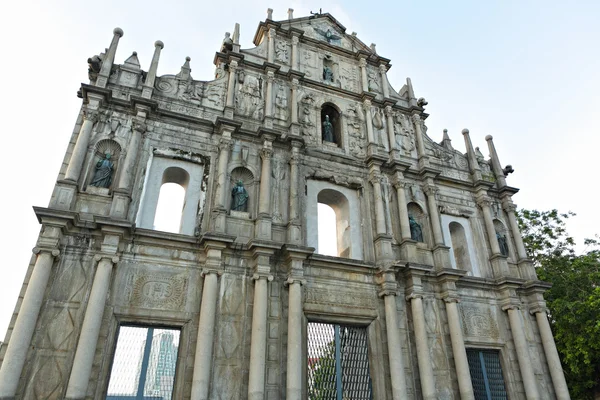 Ruines de la cathédrale Saint-Paul à Macao — Photo