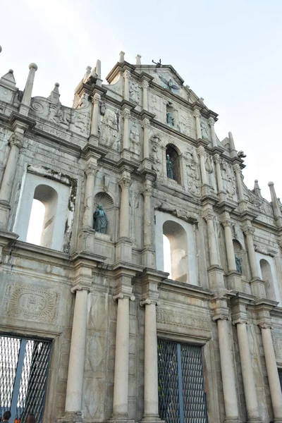 Macau katedralde St. Paul'ın kalıntıları — Stok fotoğraf