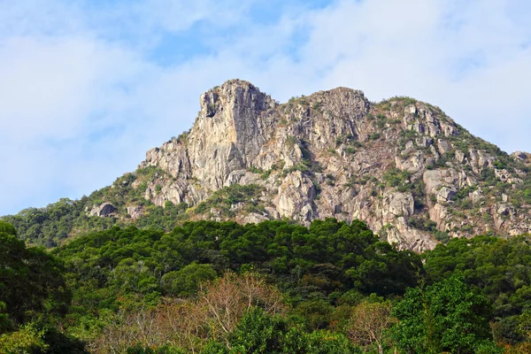 Lion Rock, львиная гора в Гонконге, один из символов — стоковое фото