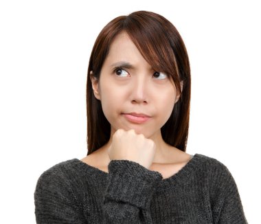 düşünme genç Asyalı kız