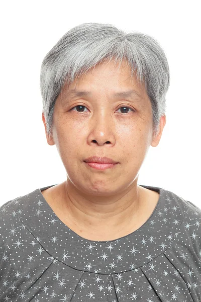 Азиатская зрелая женщина — стоковое фото