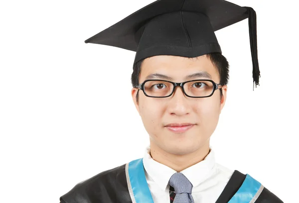 Fiatal ázsiai férfi érettségi — Stock Fotó