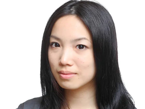 Fiatal ázsiai nő, mosolygós — Stock Fotó