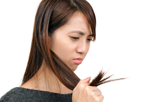 Woman have hair problem — Stock Photo, Image
