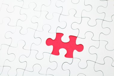 Puzzle with missing part clipart
