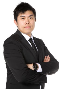 Young asian business man clipart