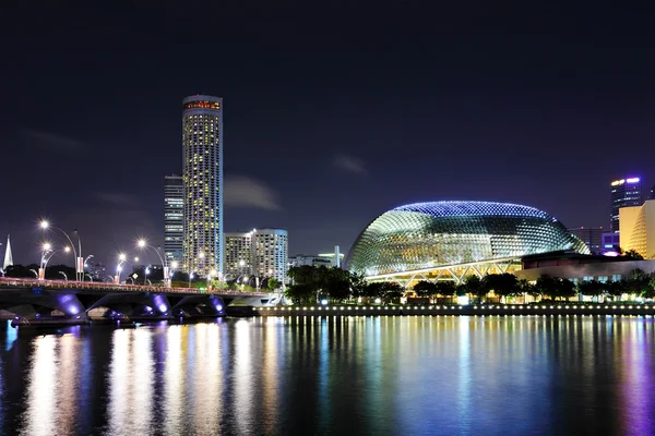 Singapura à noite — Fotografia de Stock