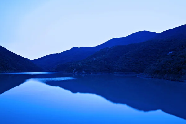 Lake in blue — стоковое фото