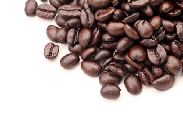 Coffee beans on white — Stock Photo, Image