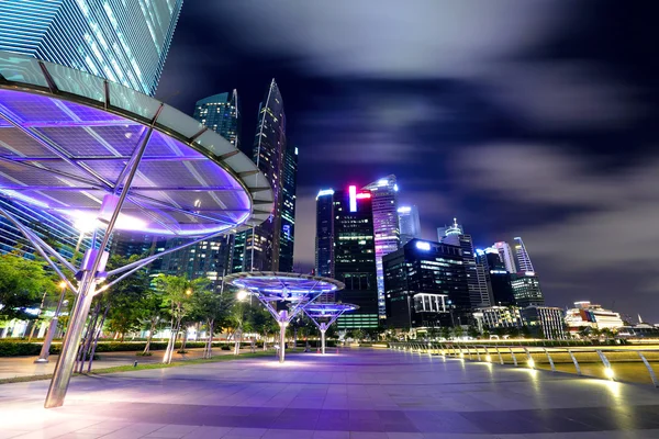 Singapore city skyline at night — Stock Photo, Image