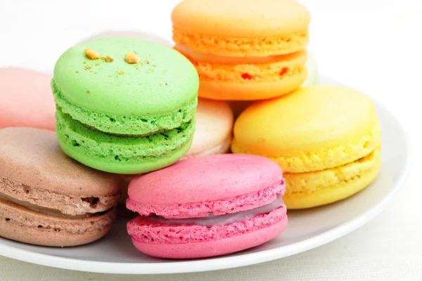 Renkli Fransız kurabiyeleri. — Stok fotoğraf