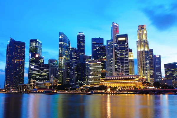 Сингапурский городской пейзаж — стоковое фото