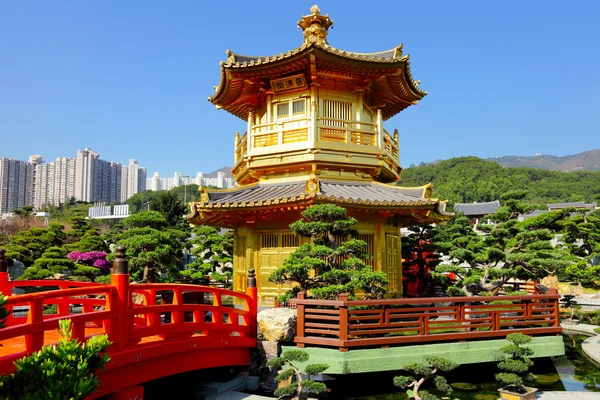 Chinese tuin paviljoen — Stockfoto