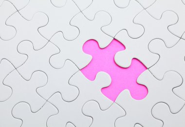 Puzzle with missing piece clipart