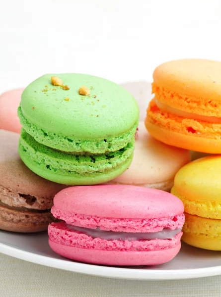 Renkli Fransız macarons — Stok fotoğraf