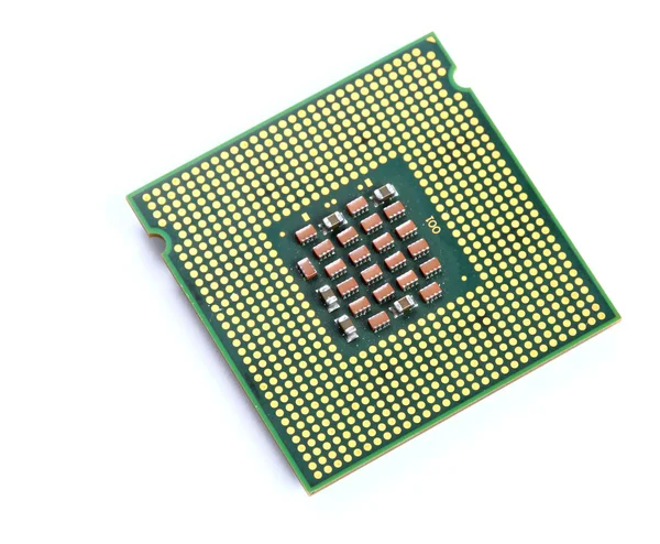 CPU op witte achtergrond — Stockfoto