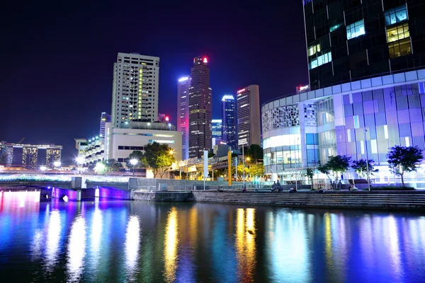 Singapour la nuit — Photo