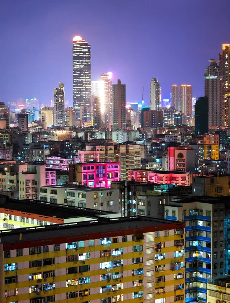 Hong kong überfüllte städtische — Stockfoto