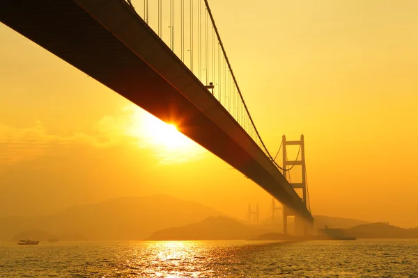 Мост Цма на закате — стоковое фото