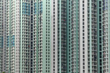 Hong Kong 'da halka açık bir apartman.