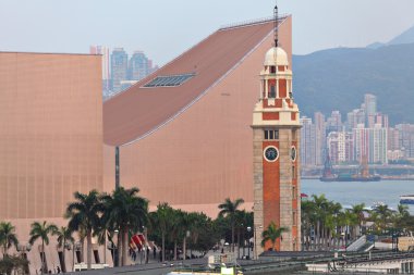 Clock tower in Tsim Sha Tsui , Hong Kong clipart