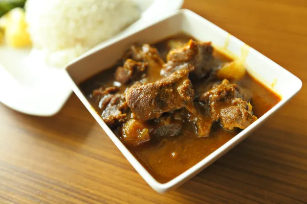 stock image Meat curry with rice