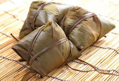 Traditional rice dumplings clipart