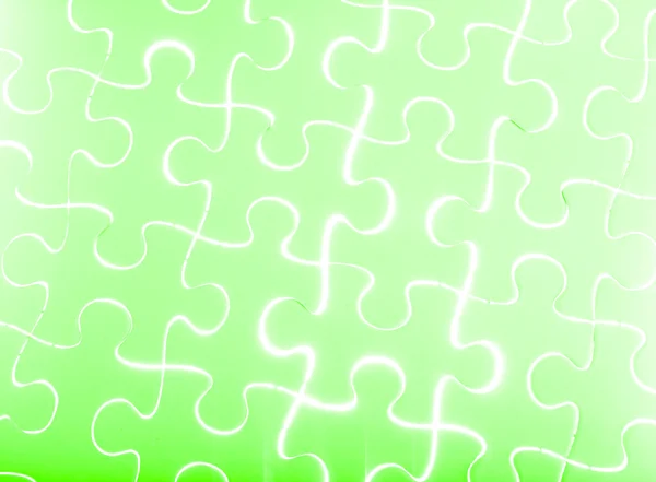 Yeşil puzzle — Stok fotoğraf