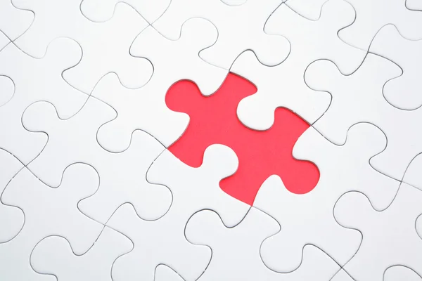 Puzzle with missing parts — Stock Photo, Image