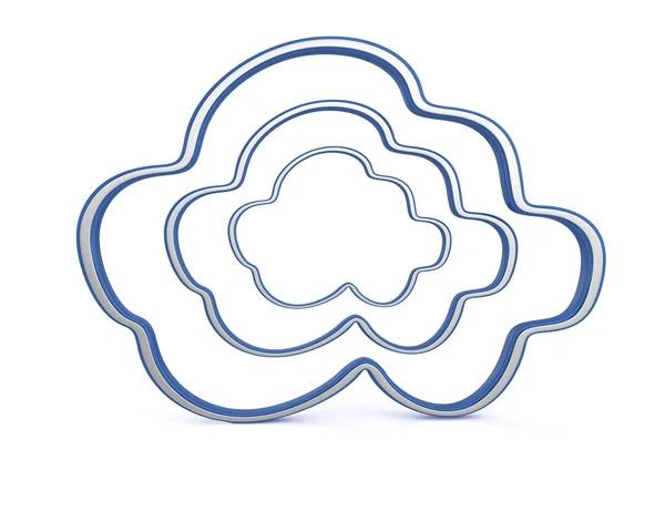Símbolos de computação em nuvem — Fotografia de Stock