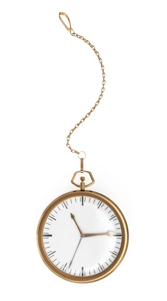 Reloj de bolsillo en blanco — Foto de Stock