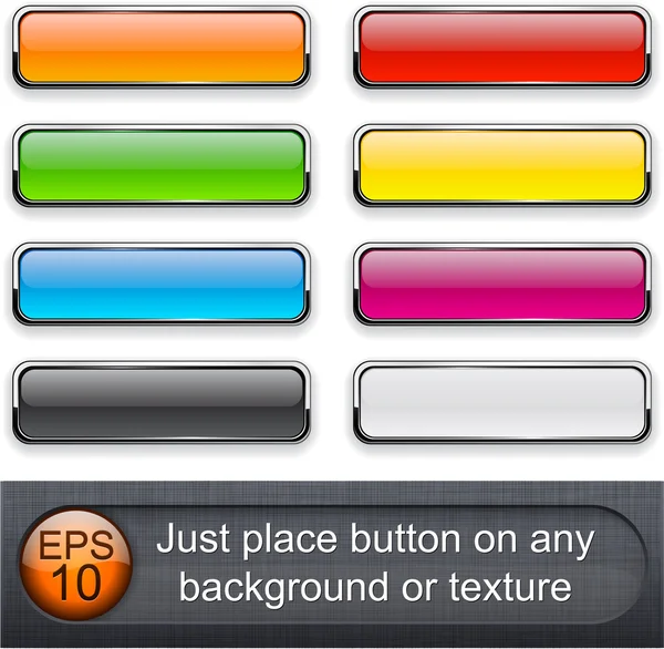 Button grey rectangular Vector Art Stock Images | Depositphotos