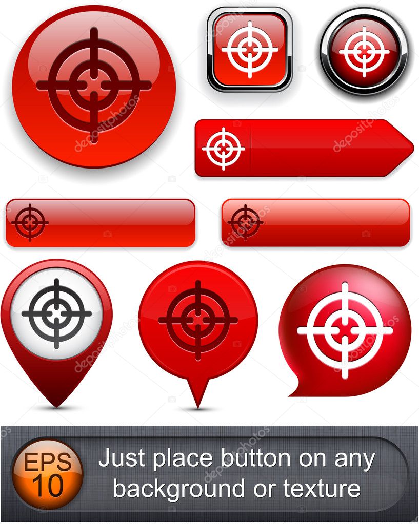 Aim high-detailed modern buttons.