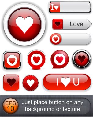 Love high-detailed modern buttons. clipart