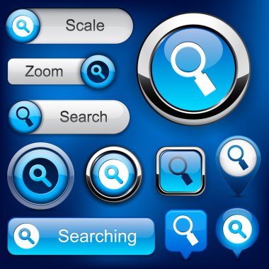 Search high-detailed web button collection.