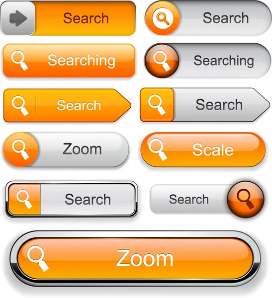 Search high-detailed web button collection. — Stockvector