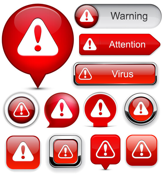 Коллекция веб-кнопок с высокой степенью детализации
.