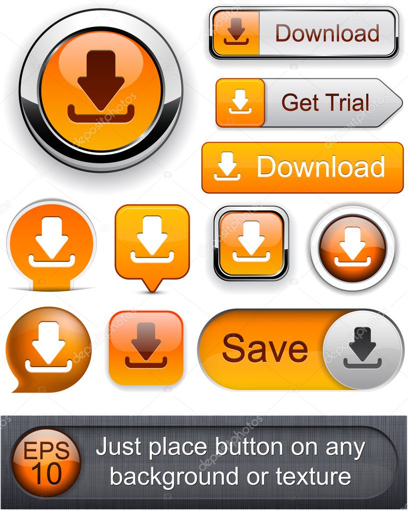 Download high-detailed modern buttons.