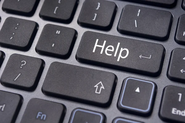 Pomoc klawisz na klawiaturze, na Internecie wspiera — Zdjęcie stockowe
