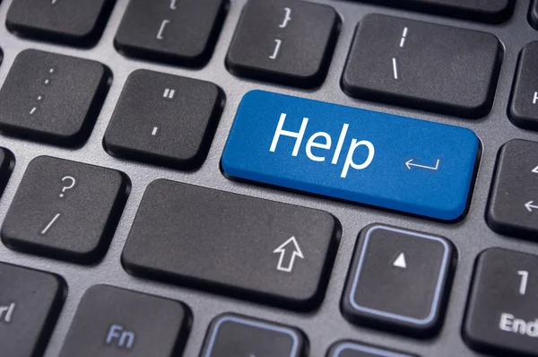 Help-toets op het toetsenbord, voor online ondersteunt — Stockfoto