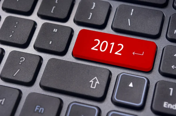 Yeni yıl 2012, klavye kavramları — Stok fotoğraf